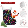 thumbnail image 5 of Bingfone Colorful Dragonflies Print Personalized Christmas Stocking - Snowman Design Large 18 inch,Family Holiday Season Decor, 5 of 7