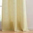 thumbnail image 6 of Uptown Home Ombre Yellow Window Curtain Panel for Living Room Semi Sheer Texture Grommet Window Treatments for Bedroom, Cream White to Yellow, 40"x84"x2, 6 of 6