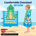thumbnail image 4 of Toalla de playa con capucha Growell Kids, 61 x 58 cm, microfibra, 4 of 6