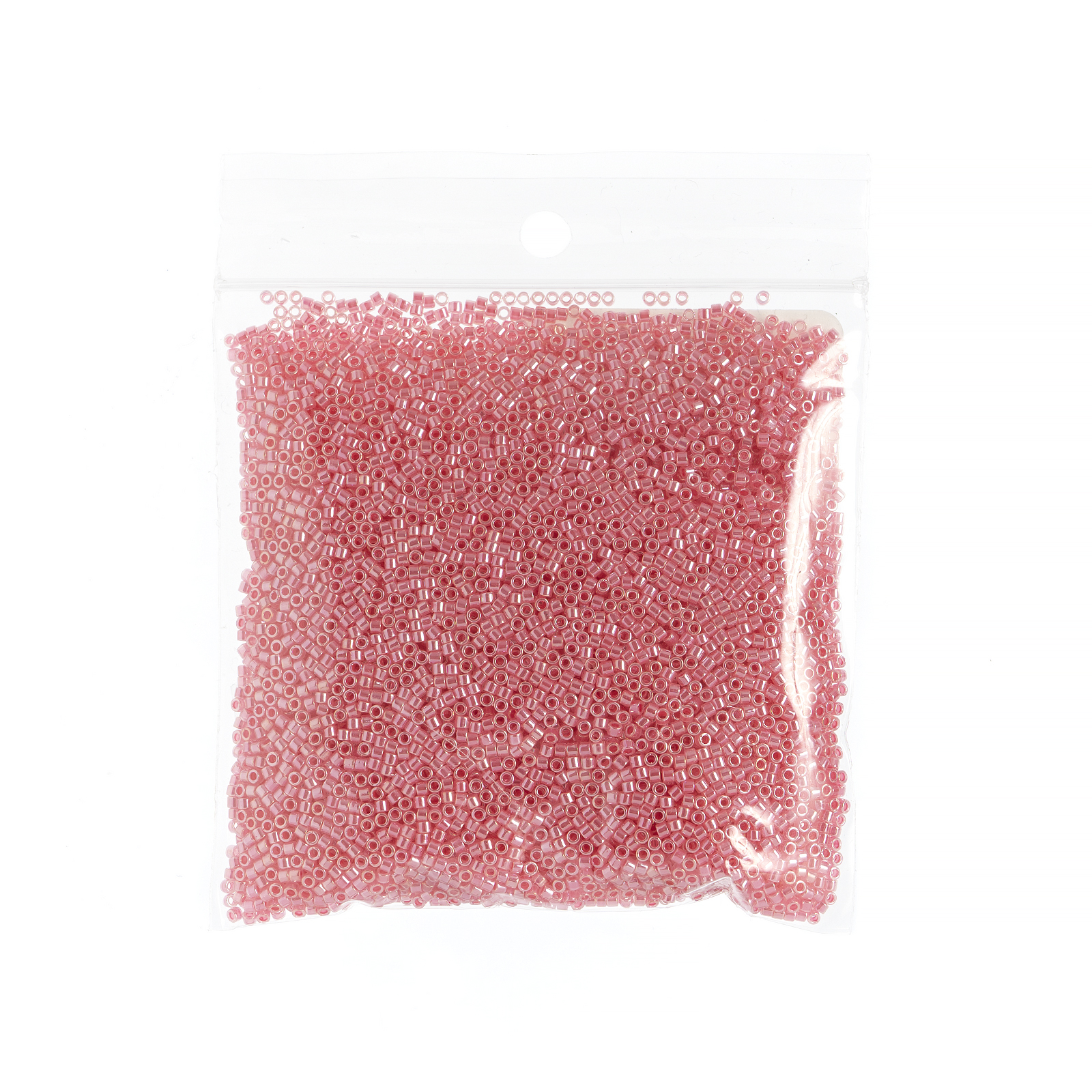 Miyuki Delica 11/0 - Crystal Rose Ceylon Lined-Dyed DB0236 - 50gms Bag of Japanese Glass Beads