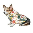 thumbnail image 7 of Fotbe Summer Cactus With Blooming Print Small Dog Sweater Hoodies Pet Grey Hooded Soft Fleece Sweatshirts with Pocket Fall Winter Puppy Cat Sweaters Warm Clothes-Medium, 7 of 7