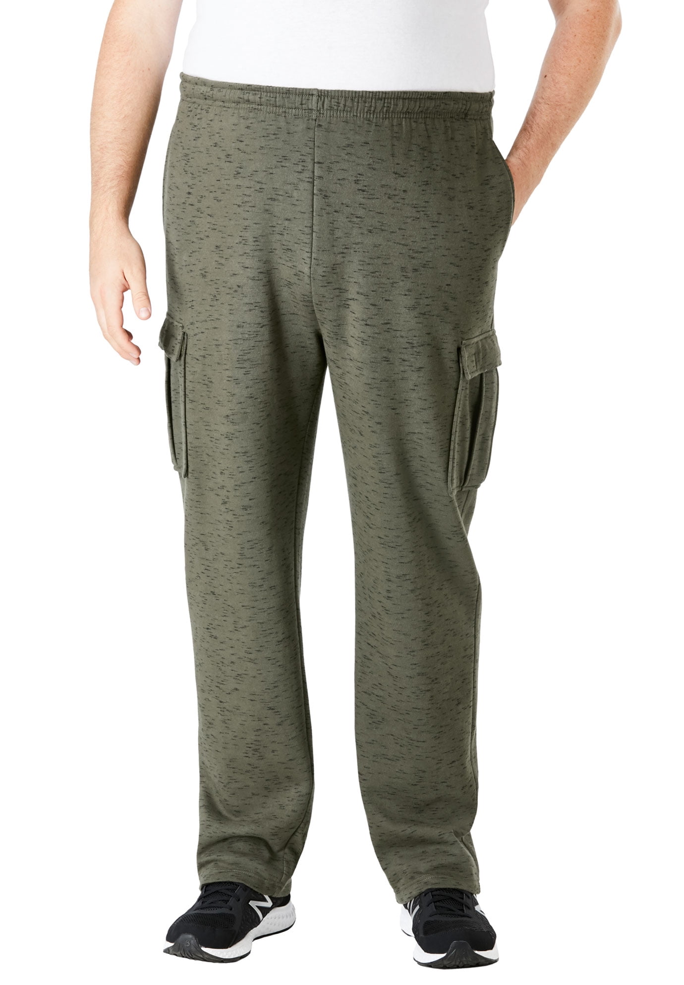 KingSize Men's Big & Tall Fleece Cargo Sweatpants - Walmart.com