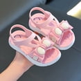 thumbnail image 4 of Liyamei Soft Flat Sole Girls Sandals Fashion Comfortable Design Lightweight Casual Summer Footwear For Toddler Kids Girls School Sandals Open Toe Size 9.5, 4 of 5