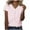 Pink, variant on Kaemgyyd Womens Summer Tops Trendy Striped V Neck T Shirts Loose Casual Short Sleeve Fashion Clothes