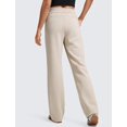 thumbnail image 2 of Pantalones deportivos CRZ YOGA SoftAura de pierna ancha para mujer, color Mojave Tan, 2 of 4