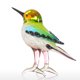thumbnail image 5 of Tooarts Regalo de un pájaro diminuto Figurilla de cristal para animales Tooarts Esmalte de colores Artesanías, 5 of 6