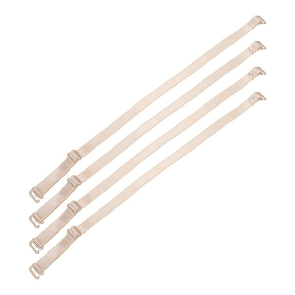 Moluckfu 2 Pairs of Stretchable Shoulder Straps for Daily Use in Ivory for Women