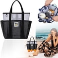 thumbnail image 1 of Mesh Beach Bag For Women Small Beach Bag Sandproof Foldable Swim Pool Bag With 8 Pockets For Travel, 1 of 5