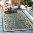 thumbnail image 2 of Safavieh Courtyard Candace Spotted Indoor/Outdoor Area Rug, Dark Green/Ivory, 6'7" x 6'7" Square, 2 of 11