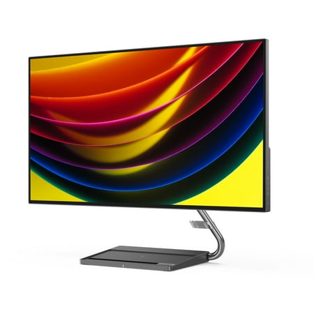 Lenovo Qreator 27 27" IPS LED UHD FreeSync Monitor In-Panel Speakers Wireless Charging (DisplayPort, USB-C, HDMI) - Black