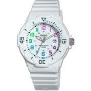 Angle View: Casio Women's Dive Style Watch, White/Multi-Color LRW200H-7BV