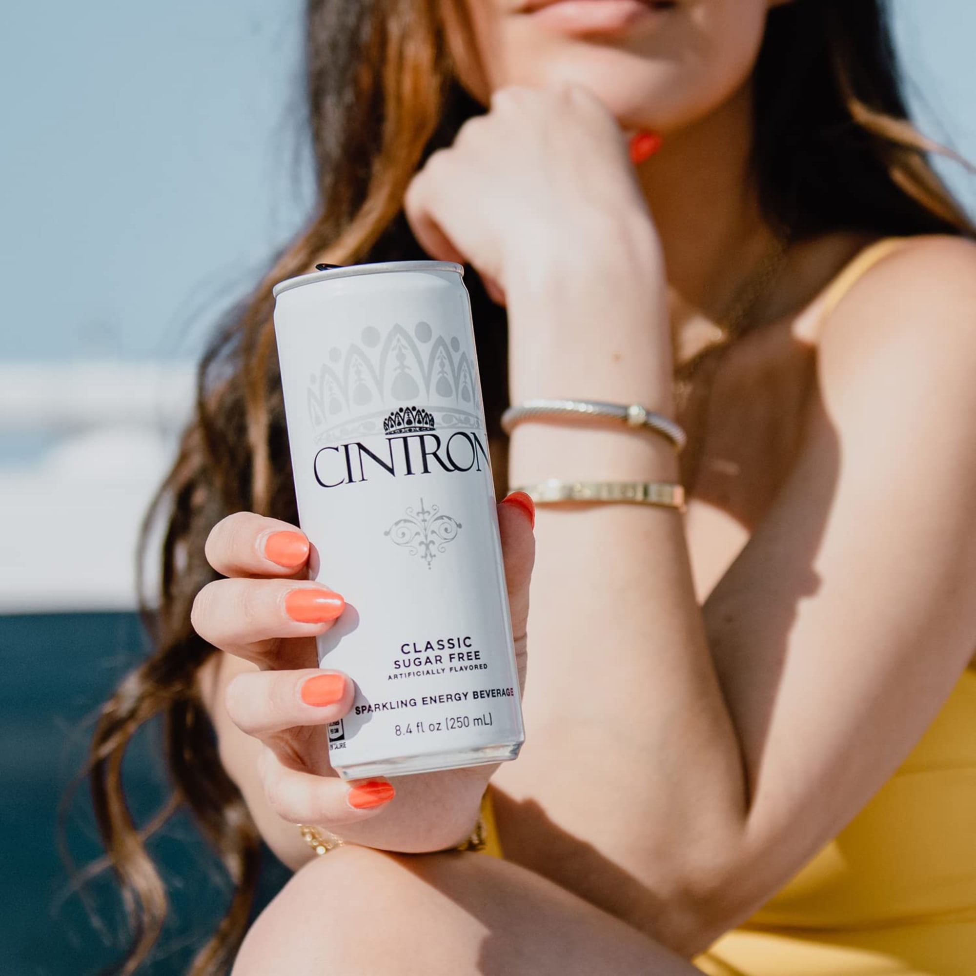 Cintron Sparkling Sugar Free Caffeinated Energy Drink 12PK- Healthy Alternative W/ Less Calories