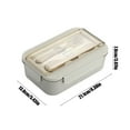 Teissuly Lunch Box Student Portable Lunch Box Microwave Heating Office
