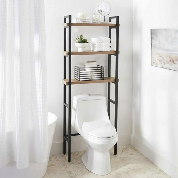 Better Homes & Gardens Jace Over-the-Toilet Bathroom Space Saver, Natural Oak Finish