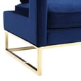 thumbnail image 4 of TOV Furniture Emory Navy Velvet Chair with Gold Ba, 4 of 5