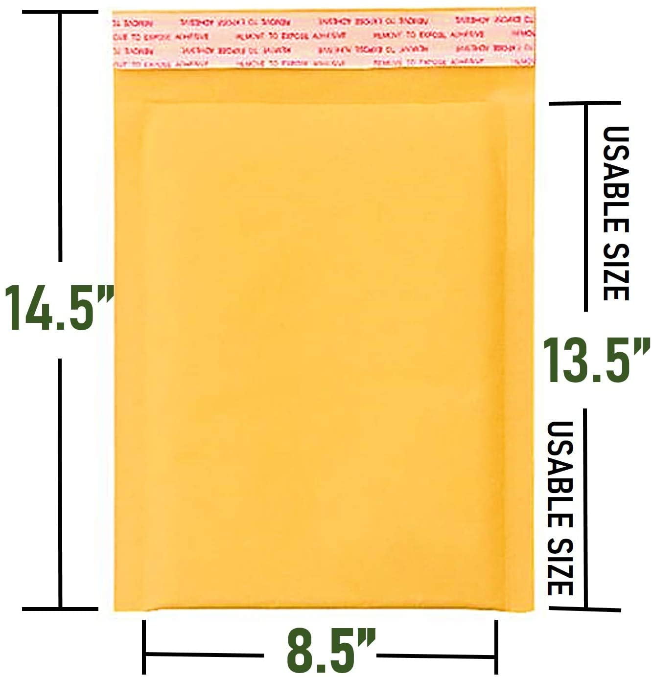 50 #3 8.5x14.5" Kraft Bubble Mailers Shipping Padded Envelopes Self-Seal Bubble 
