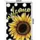 thumbnail image 5 of Bandera de jardín de arpillera con diseño de margaritas y girasoles, de doble cara, de 30 x 45 cm, ideal para decoración de exteriores, color negro (girasol), 5 of 6