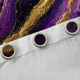 thumbnail image 4 of Feelyou Modern Marble Stone Blackout Curtains Set of 2 (52x84 Each) for Adult, Abstract Artwork Window Curtains, Purple Gold Marbling Curtains and Drapes, Curtains and Drapes Room Decor, 4 of 6