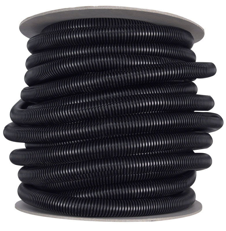 Drossbach Inc. 3/4 in. Dia. x 100 ft. L Black Plastic Flex Tube