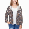 thumbnail image 3 of Cauagu Snowflake Fox Print Sun Protection Jacket for Teen,Full-Zipper Long Sleeve Sun Shirts with Pockets UV Hoodie Shirts Outdoor Athletic Jacket-X-Large, 3 of 7