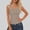 Khaki, variant on Endives Women's Camisole Tops Summer Ribbed Slim Fit V Neck Vest Top Basic Knitted Casual Tank Top Khaki