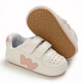thumbnail image 4 of Cute Baby Unisex PU Leather Non-slip Soft Soled Hook Shoes Sneakers 0-18months, 4 of 5