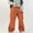 Orange, variant on Dolkfu Pants Mens Green Cargo Solid Drawstring Elastic Waist Relaxed Fit Pants Men Stylish Trousers L