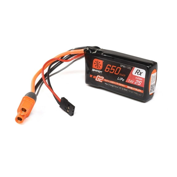 Spektrum Accessories Smart G2 Receiver LiPo 650mAh 2S 15C IC3 SPMX-1052