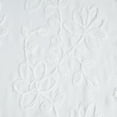 thumbnail image 4 of Dainty Home Rita 3D Floral Chenille Embroidered Solid Sheer Linen Look 76" x 84" Window Curtain Panel Pair in White, 4 of 8