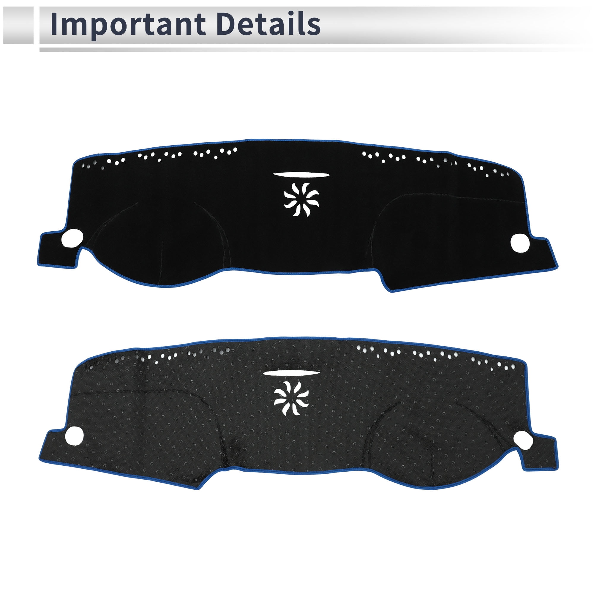 Unique Bargains Interior Dashboard Cover for Mercedes Benz M-Class GLE-Class W166 2012-2019 Non-Slip Dash Cover Mat Polyester Silicone