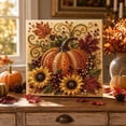 thumbnail image 6 of DIY Autumn Harvest Pumpkin Pearl Diamond Art Kit, 5D Fall Pumpkin Pearl Painting Crafts for Adults Beginners, DIY Diamond Bead Art Set for Thanksgiving Holiday Present, 6 of 7