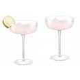 thumbnail image 2 of Better Homes and Gardens Ribbed Coupe Glass 2pk Clear, 2 of 3