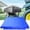 Blue, variant on Trailer Cover for Lawn Tractor,Trailer Tarpaulin Flat Tarpaulin,Dustproof, Folding Cargo 81.5x44.88xx3.94in/ 207x114x10cm (Grey)