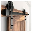 thumbnail image 2 of Sliding Barn Door Hardware Hangers 2pcs Black (Big Spoke Wheel(2PCS)) ,Easy to Install, 2 of 6