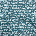 thumbnail image 1 of oneOone Georgette Viscose Teal Green Fabric Text Sewing Fabric By The Yard Printed Diy Clothing Sewing Supplies 42 Inch Wide-WL, 1 of 6