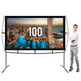 thumbnail image 3 of Khomo Gear Jumbo 100 Inch 16:9 Portable Outdoor and Indoor Theater Projector Screen with Stand Legs, 3 of 6