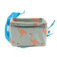 thumbnail image 3 of Light Green Cotton Linen Storage Basket for Desktop Debris Sturdy Foldable with Handles 12.5 x 8.5 x 9 inches, 3 of 3