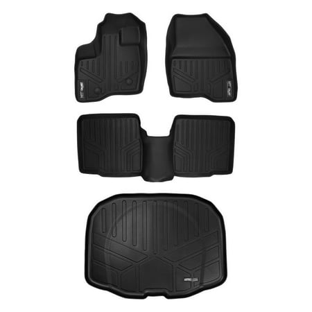 Ford Explorer Cargo Mat Maxliner 2011-2014 Ford Explorer 2 Row Set Floor Mats Maxtray Cargo Liner Without 2nd Row Center Console Black A0082/B0082/E0082 ()