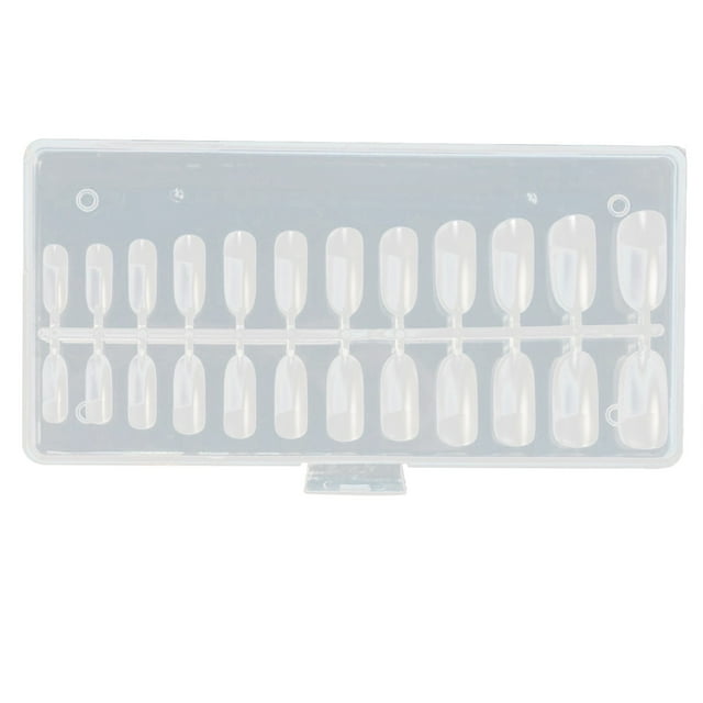 Uñas 120 Piezas Tubo De Agua Transparente Uñas Uñas Transparente Cobertura Total Presionado En Las Uñas Para DIY Uñas Práctica De Salón De Uñas