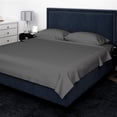 thumbnail image 1 of ViscoLogic Series Egyptian Comfort - Silky Smooth Lightweight Bedsheet Set - Brushed Micro - Deep Pocket - Grey (Full), 1 of 6