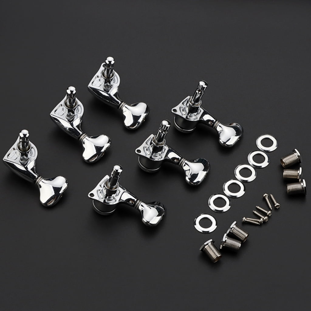 BQBQERT Guitar Machine Head 3L3R Tuning Pegs Guitar String Tuner Guitar Tuning Pegs Guitar Accessories Metal Guitar Tuners