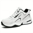 thumbnail image 3 of Stylish Mens Color Block Sneakers - Durable Lace-Up Design with Non-Slip Sole - Comfortable Shock-Absorbing Outdoor Footwear, 3 of 5