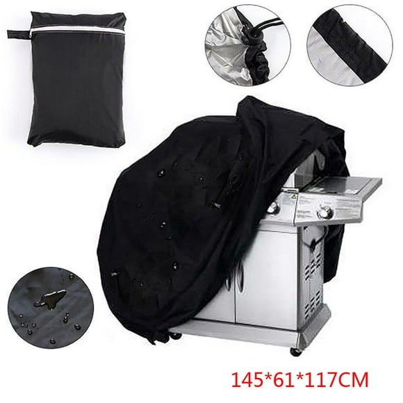 Dvkptbk BBQ Extra Large Bbq Cover Heavy Duty Rain Snow Barbeque Grill Protector Camping & Hiking