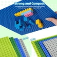 thumbnail image 5 of 4 Pack Building Baseplates 10"x10" (32x32 Studs) Boards to Build on - Anti-Warping Thick Foundation in Blue, Green, Grey - Compatible with All Major Brands, 5 of 6