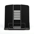 thumbnail image 4 of Support de Livres en Métal Portable Support de Livres Réglable 5 Angles Support de Livres Porte-Documents Bibliothèque Accessoires de Lecture Outil pour Musique Livre Document Manuel Cuisine Livre de Cuisine Recette Tablette, 4 of 7
