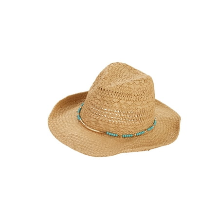 Turquoise Beads Cowboy Hat (Best Straw Cowboy Hat)