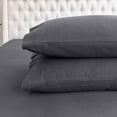 thumbnail image 3 of Mocassi Soft Soft 4-Piece Sheet Set - Deep Pocket Fitted Sheet, Soft, Cozy, Warm and Anti-Pill Flannel Sheets - Twin, Gray, 3 of 4