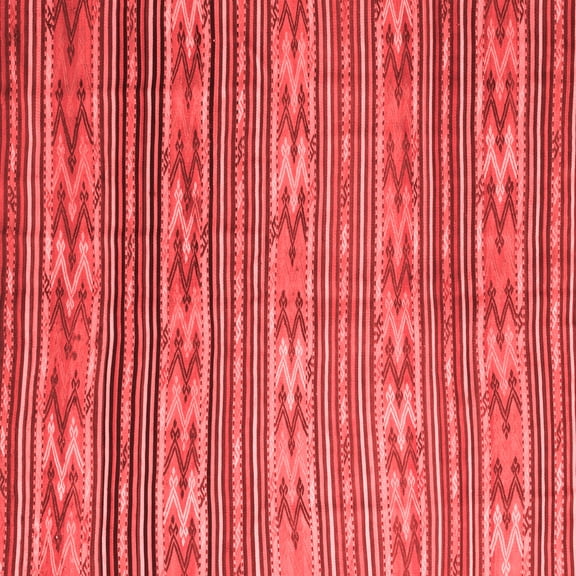 Ahgly Company Indoor Square Southwestern Red Country Area Rugs, 8' Square