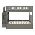 thumbnail image 2 of AFI Woodland Full Over Full Staircase Trundle Wood Bunk Bed in Grey, 2 of 2