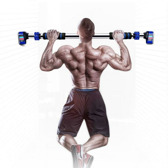 Doeplex Pull Up Bar A with Locking Mechanism, Door Exercise Bar Without Screw Installation - Maximum Load 440LB - Workout Bar with 27.6“ - 35.4'' Adjustable Width